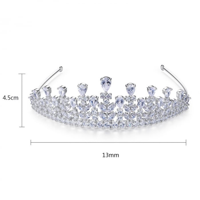 TIARA “ROYAL” cu cristale Zirconiu Cubic [2]
