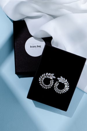 Cercei ocazie "Circle" eleganti, Zirconiu Cubic [2]