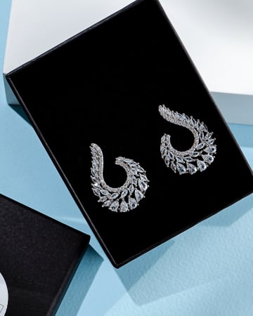 Cercei eleganti "Luna" Zirconiu Cubic [2]