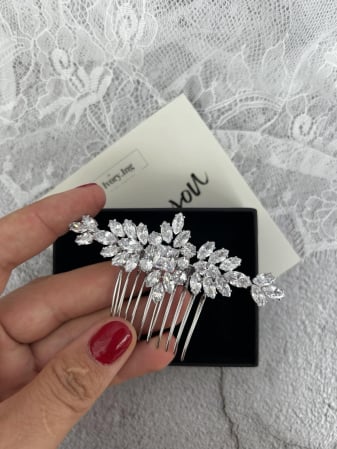 Accesoriu de par “Anna” cu cristale Zirconiu Cubic [4]