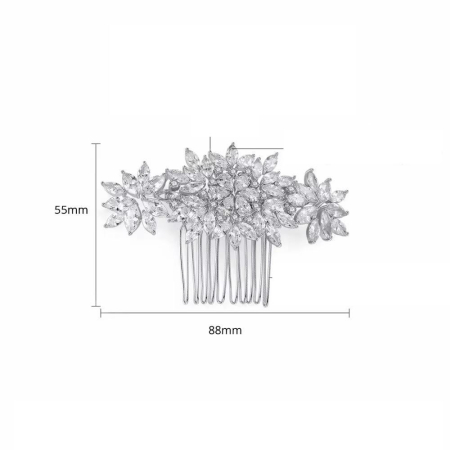 Accesoriu de par “Anna” cu cristale Zirconiu Cubic [3]