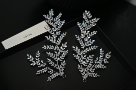 Accesoriu de par "OLLA", model ramuri cu Zirconiu Cubic [3]