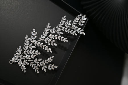 Accesoriu de par "OLLA", model ramuri cu Zirconiu Cubic [2]