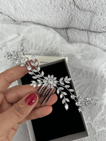 Accesoriu de par "Symphony" cu cristale Zirconiu Cubic [2]
