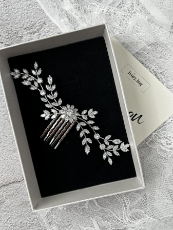 Piepteni & Pini - Accesoriu de par "Symphony" cu cristale Zirconiu Cubic