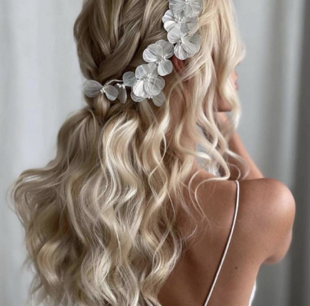 ACCESORIU PAR "WHITE FLOWERS" [3]