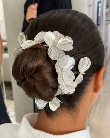 ACCESORIU PAR "WHITE FLOWERS" [2]