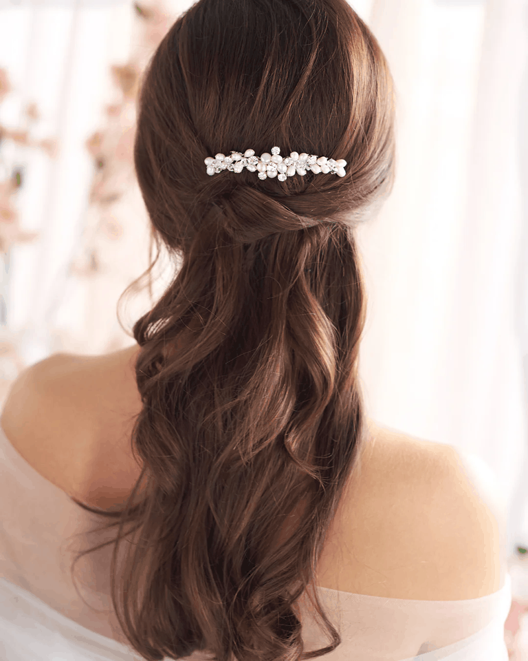 Accesoriu  “Perla” cu cristale si perle naturale [2]