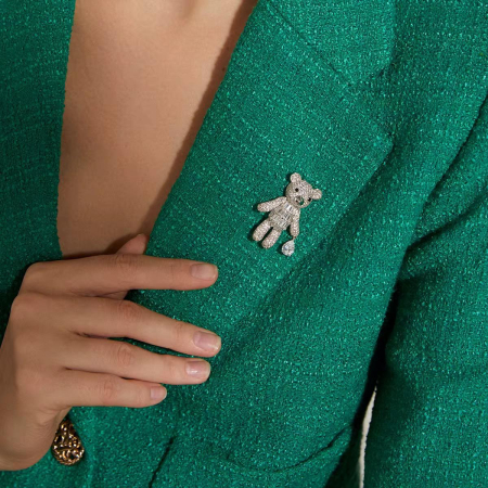 Brose - Broșă Ursuleț Luxury cu Cristale Zirconiu Cubic