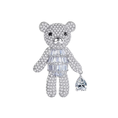 Broșă Ursuleț Luxury cu Cristale Zirconiu Cubic [2]
