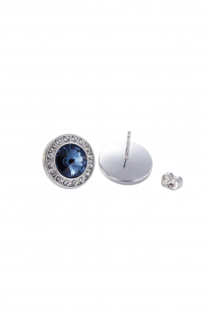 Cercei Dark Blue, argintiu, elegant,  cristale Zirconiu Cubic, cristale Austria [1]