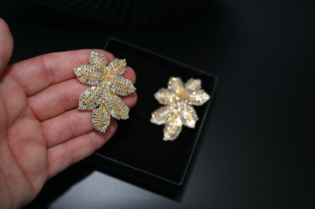Cercei AMARA Gold – inspirați din frumusețea florilor [1]