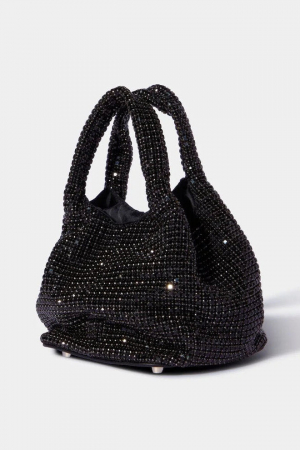Crystal Clutch/Poseta Black cu cristale 3D aplicate [1]