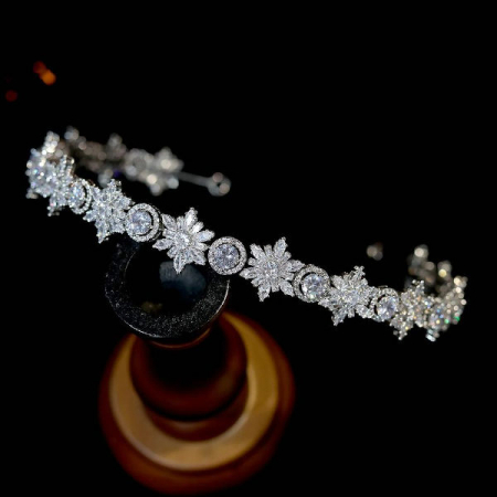 Diadema de par “Angelic” cu cristale Zirconiu Cubic [4]