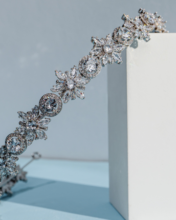 Diadema de par “Angelic” cu cristale Zirconiu Cubic [2]