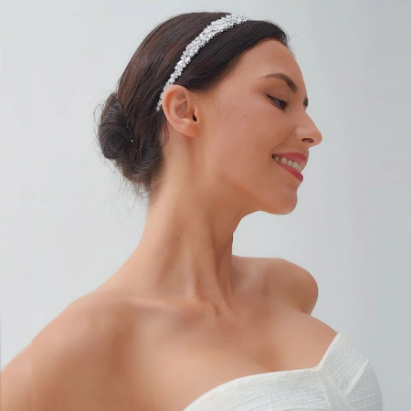 Diadema de par “Cosmos” cu cristale Zirconiu Cubic [4]