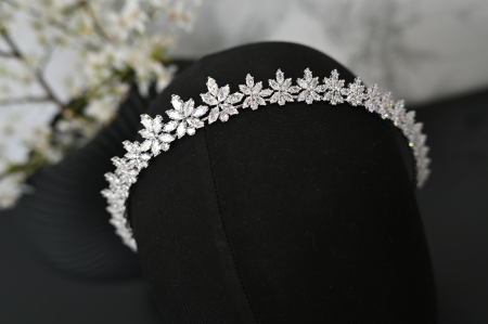 Diadema de par “Emilia” cu cristale Zirconiu Cubic [1]