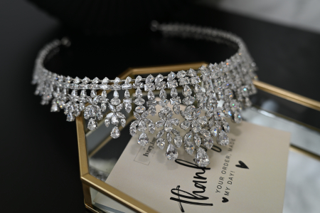 Tiara “Katherine” cu cristale Zirconiu Cubic [2]