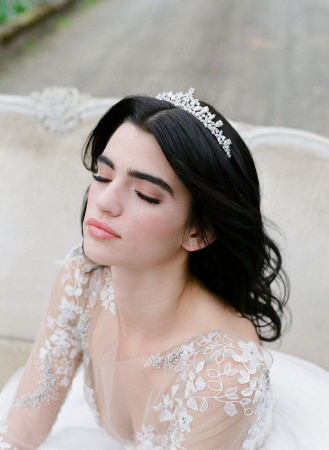 Tiara Zirconiu Cubic "Small Flowers" [2]