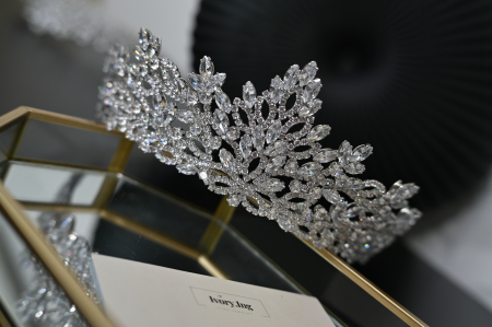 Tiara Luxury "Crown Flowers", Zirconiu Cubic [1]