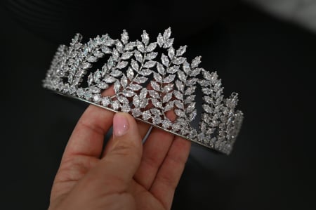 Tiara “Luxury” cu cristale Zirconiu Cubic [4]