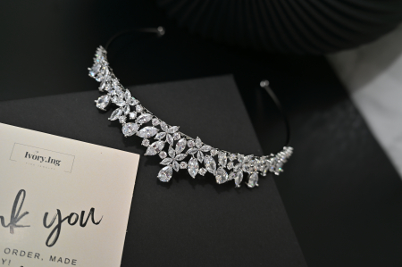 Tiara Zirconiu Cubic "Small Flowers" [1]