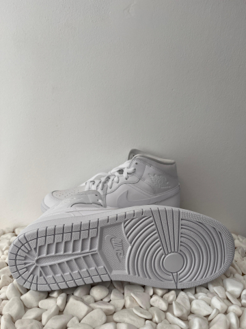 Jordan 1 Mid Triple White [1]