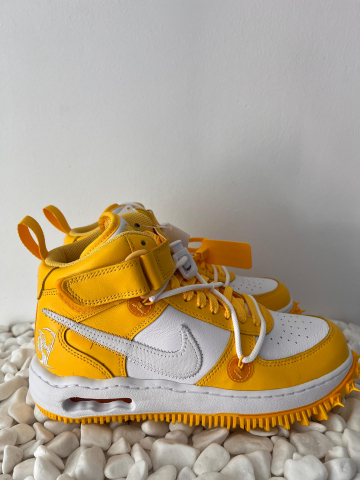 Sneakers - Nike x Off White Air Force 1 Mid Varsity Maize
