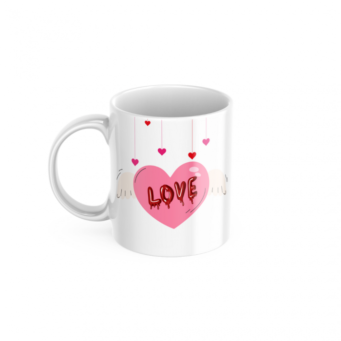 Cana Personalizata - Model Valentine's Day - Inima Love [1]