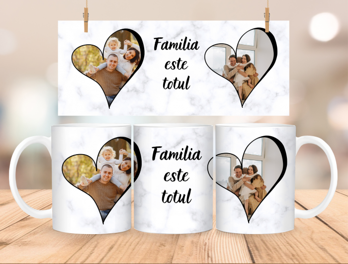 CANA PERSONALIZATA - FAMILIA ESTE TOTUL-COLAJ 2 POZE [2]