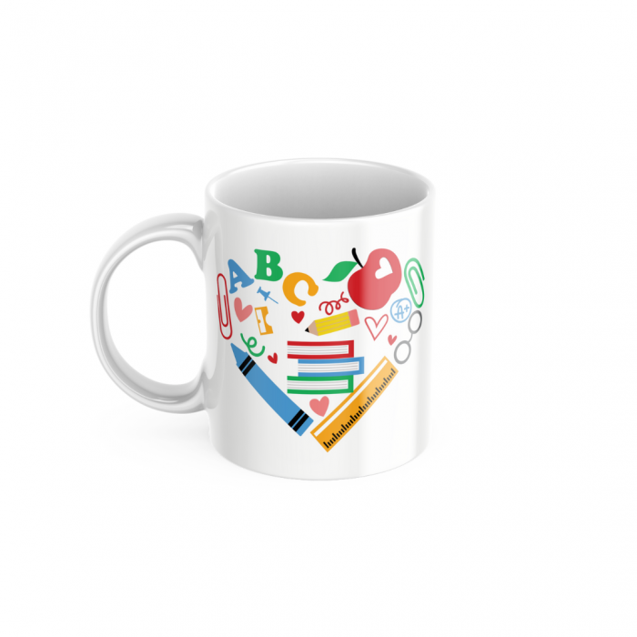 Cana Personalizata - Profesori - Inima ABC [1]