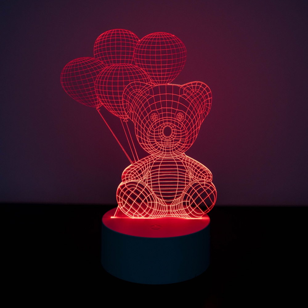 Lampa LED 3d model Usulet cu baloane [1]