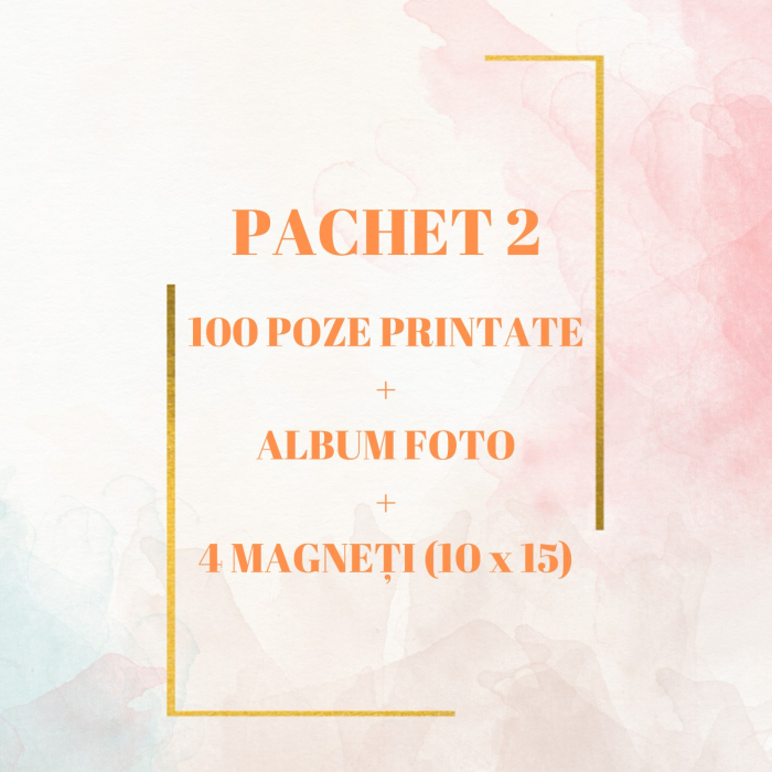 Pachet 100 de poze printate 10x15 + Album + 4 Magneti [1]