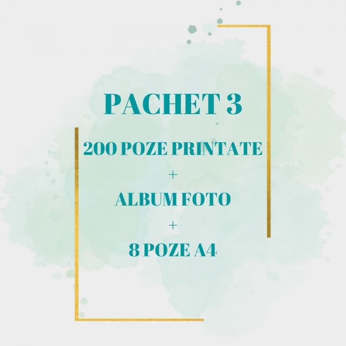Pachet 200 de poze printate 10x15 + Album + 8 Poze A4 [1]