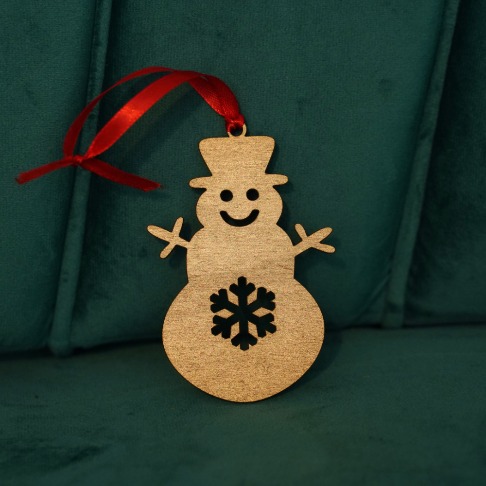 Set 4 globuri din lemn vopsite auriu [4]