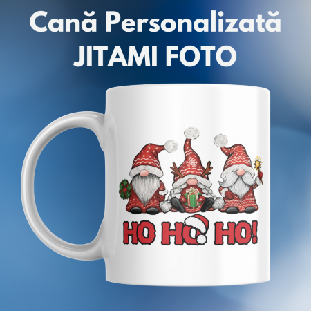 Cani pentru Craciun - Cana Craciun - Gnomies HoHoHo