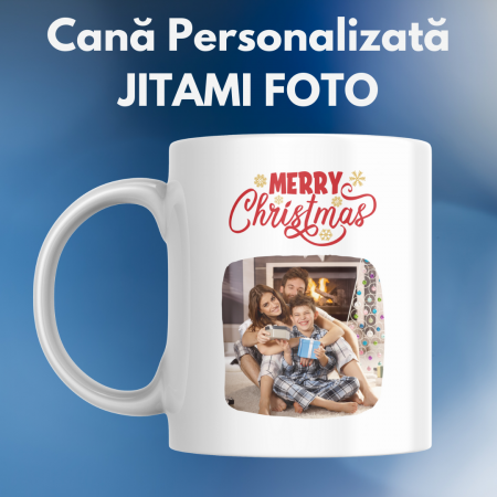 Cani pentru Craciun - Cana Craciun cu poza - Merry Christmas #2