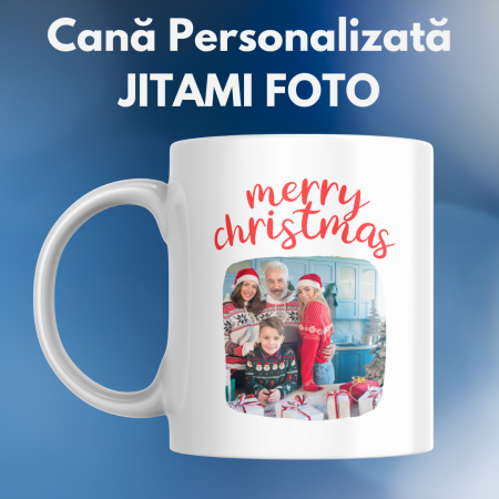 Cani pentru Craciun - Cana Craciun cu poza - Merry Christmas #1