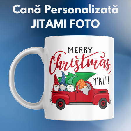 Cani pentru Craciun - Cana Craciun - Gnomies Merry Christmas Y'All
