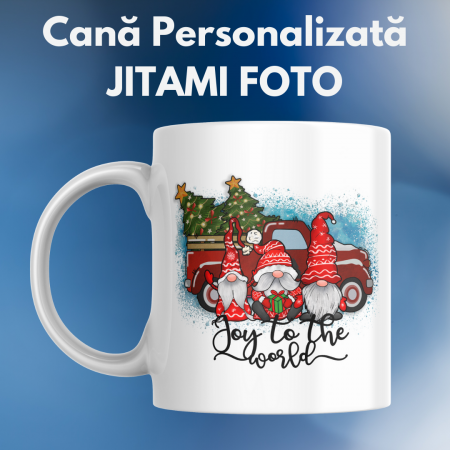 Cani pentru Craciun - Cana Craciun - Gnomies Joy to The World