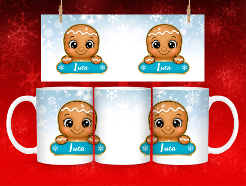 Cana Personalizată – Omuleț de Turtă Dulce (Ceramică, 330 ml) [1]