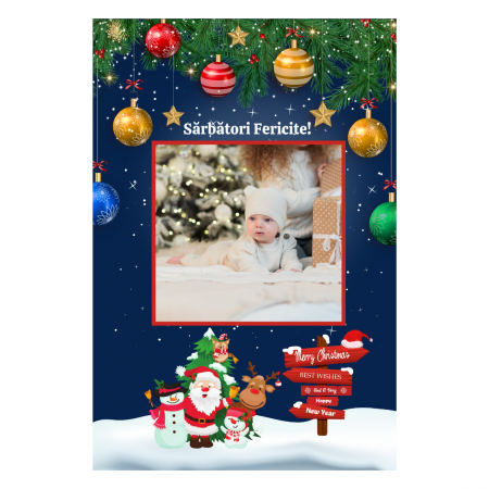 CRACIUN - Magnet Foto 10x15 - Model Craciun 2