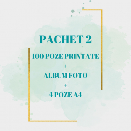 PRINTARE POZE - Pachet 100 de poze printate 10x15 + Album + 4 Poze A4