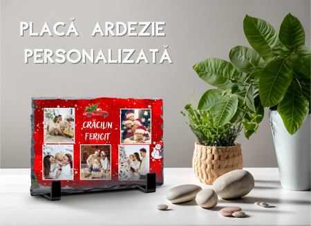 CRACIUN - Placa de ardezie - Craciun Fericit - 5 poze