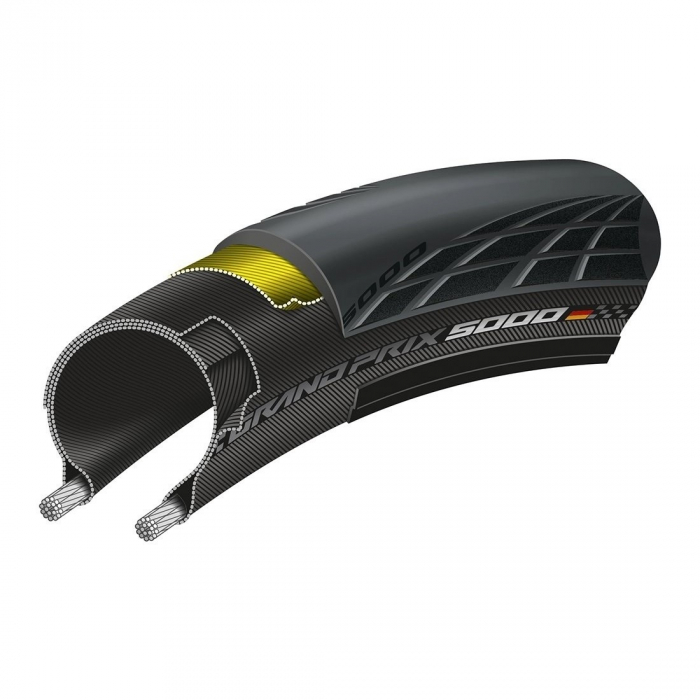 Anvelopa pliabila Continental Grand Prix 5000 25-622 negru/cream [4]
