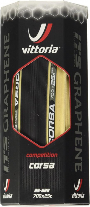 Anvelopa VITTORIA Corsa Competition 700 X 25C(25-622) Grafene G+ Negru Cream [3]