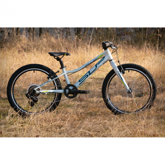 Bicicleta Superior Racer XC 20 Gloss White/Blue/Neon Yellow [2]