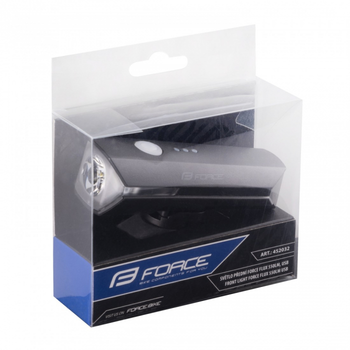 Far fata Force Flux 550 Lumeni USB negru [3]