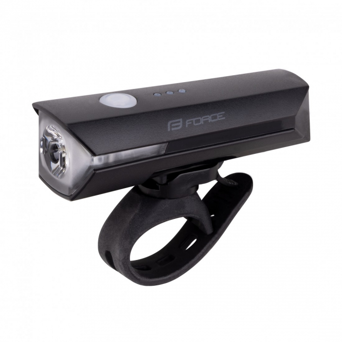 Far fata Force Flux 550 Lumeni USB negru [1]