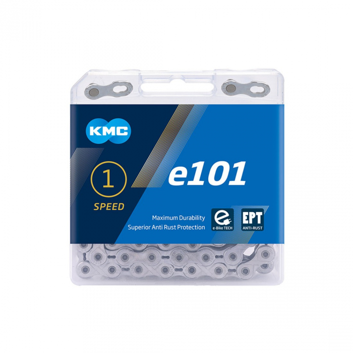 Lant KMC E101 EPT Single-Speed 112 Zale Ebike Argintiu [1]